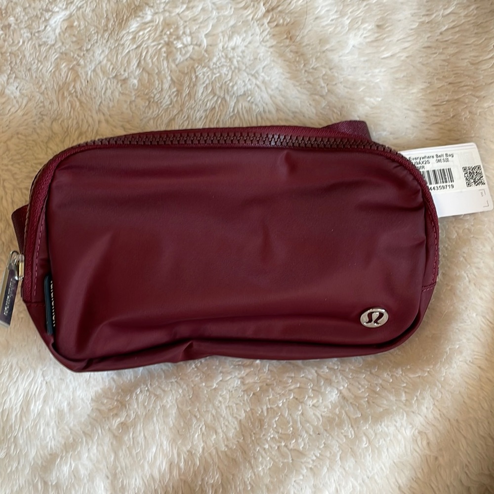 Lululemon Everywhere Belt Bag Extended Strap (Red Merlot).     NO OFFERS PLEASE